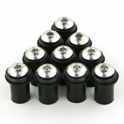20x Windscreen Windshield Bolt Screw For Suzuki GSXR1000/750/600 K6 K5 K4 Silver • $6.68
