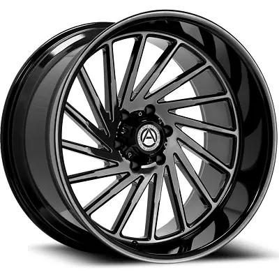 4x 22x12 Artem Offroad A205 Curvus Wheels All Gloss Black 6x135 Ford F150 • $1696