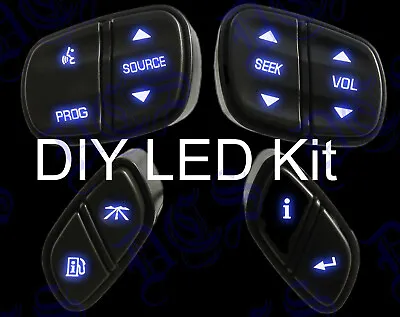 $19.99 • Buy DIY BLUE LED Upgrade Kit - Silverado/Suburban Steering Wheel Switches Controls 