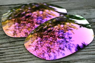 New Dark Pink Rose Gold Mirrored Polarized Sunglass Lenses For Oakley Pit Bull • $8.99