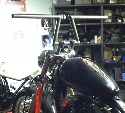 $85 • Buy Bobber Frisco Z Bars Handlebars 1 Inch Harley Davidson Chopper Motorcycle