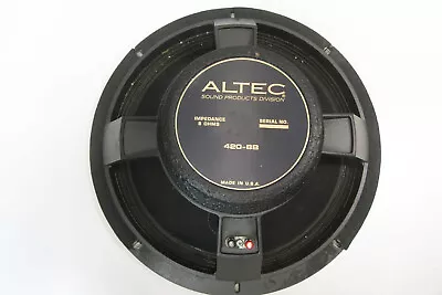 Vintage Altec 420-8B RECONED 15/16  Speaker - USA Made - Rare Driver Great Cond • $485