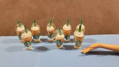 8 PCS Miniature Dollhouse Starbucks Coffee Dishes To Go Cup Mug • $3.99