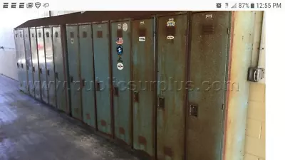 Fire House Bunker Gear Locker Outside Vintage Patina Inside Very Clean • $135