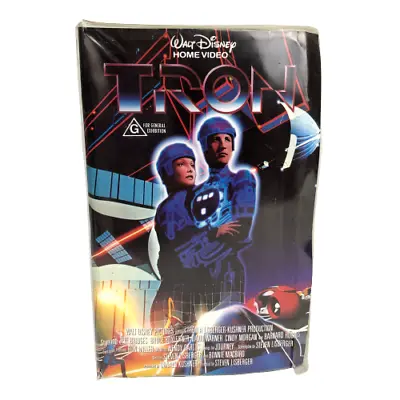 TRON 1982 VHS Tape Clamshell Case Walt Disney RARE • $99