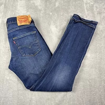 Levis 501xx Jeans Mens 28x32 Blue Original Fit Button Fly Straight Denim Pants • $25.90