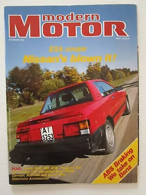 Nov 1983  Modern Motor Magazine - Nissan Exa Coupe Turbo - Nissans Blown It ! • $10