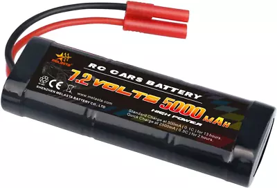 Melasta 7.2V 5000mAh NiMH RC Battery Pack Compatible With Banana Connector For  • $55.78