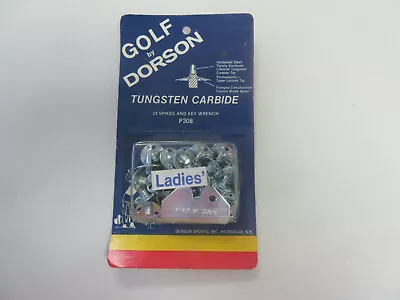 BRAND NEW Dorson Tungsten Golf Shoes Replacement Spikes 24 Spikes Lady Vintage • $6