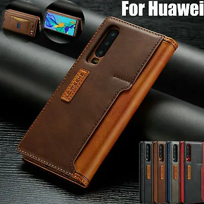 £2.95 • Buy Flip Leather Case Wallet Magnetic Phone Cover For Huawei P20 Mate20 Pro P30 Lite
