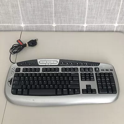 Microsoft Digital Media Pro USB Keyboard Silver Model 1031 KC-0405 W/Feet Tested • $9.95