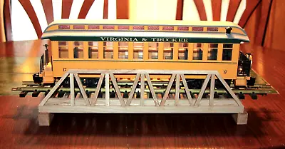 G Gauge Handmade White Oak Open Top Truss Bridge 18  Long For G Gauge Trains • $52.95