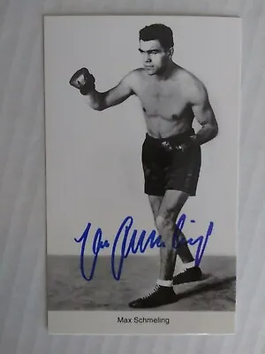 Max Schmeling Autograph Signed 4x6 B/W Photo • $38