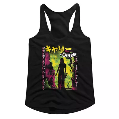 Carrie Ladies Racerback Tanktop Silhouette Japanese Poster Tank • $22.94