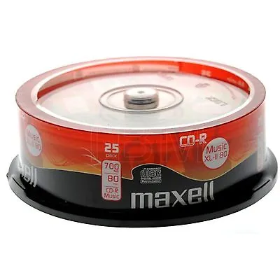 Maxell CD-R Music 700MB XL-II Digital Audio Recordable 80Min 25 50 75 100 200 • £82.99