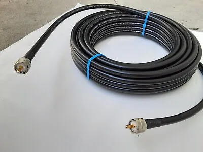 USMADE Times Microwave 25 FT LMR-400 PL259 Male Ultra Loss 50 Ohm Cable CB HAM • $48