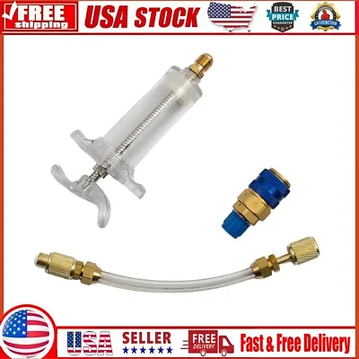 Auto 1Oz-R134A/R12/R22 A/C Air-Conditioning Oil Injector Dye Injection-Tool • $19.90