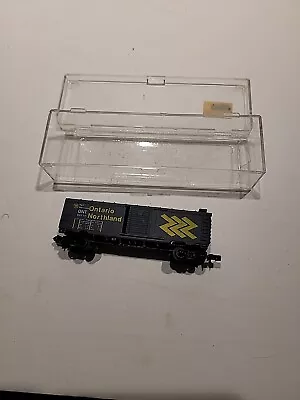 N Scale Ontario Northern 90710 40’ Box Car With Operating Doors - Lifelike N14 • $9.95