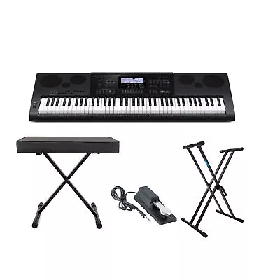 Casio WK-7600 76-Key Workstation Keyboard With Adjustable Keyboard Stand Bundle • $549.99