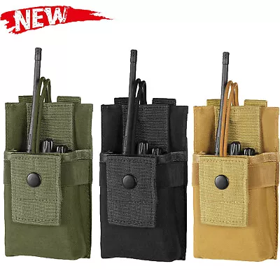 Tactical Radio Holder Radio Holster Molle Radio Pouch Universal Radio Heavy Duty • $8.49