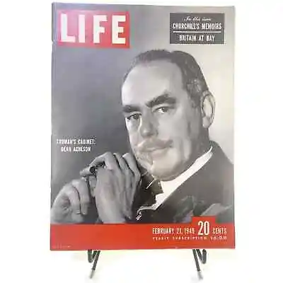 Life Magazine February 21 1949 War Memoirs Of Winston Churchill Volume Two • $12.71