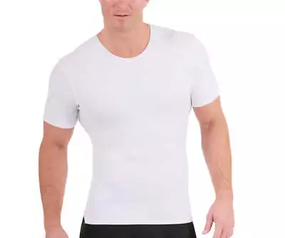 Insta Slim -Made In USA- Medium Compression Activewear Crew-Neck Mens Undershirt • $49.95