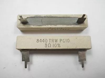 3 Ohm 10 Watt 10% Wire Wound Power Resistor (NOS New Old Stock)(QTY 10 Ea)D4 • $11