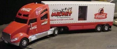 DISNEY MICKEY MOUSE COKE COCA COLA  2004  SEMI TRUCK Figurine Light Up Statue • $47.99