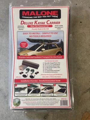$25 • Buy Malone Deluxe Kayak Carrier NOB Rooftop Transport Kit MPG152