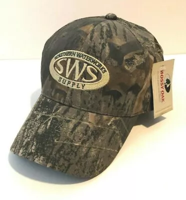 Mossy Oak Break Up Baseball Cap Hat SWS Southern Waterworks Supply Logo One Size • $10.34