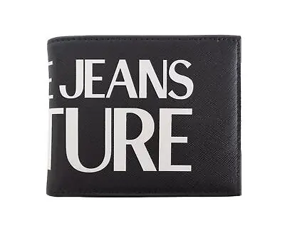 VERSACE JEANS COUTURE Couture Leather Wallet 75YA5PC1 Black-white • $204.39