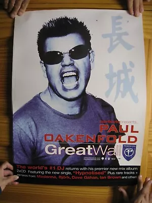 Paul Oakenfold Poster Great Wall World's #1 DJ • $29.99