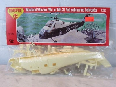 $11 • Buy 1/72 Novo F247 Westland Wessex Mk.1 Anti Submarine Helicopter Model Kit Sealed