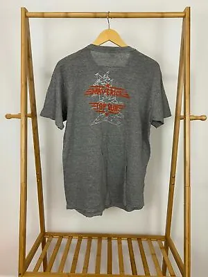 VTG Russell Athletic 90s Tri-Blend Top Gun Maverick Single Stitch T-Shirt L USA • $89.96