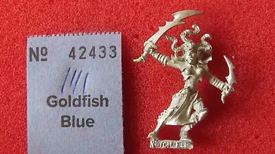 Games Workshop Warhammer Dark Elves Witch Elf New Metal 1999 Juan Diaz Daughters • £14.99