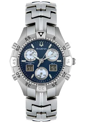 Accutron 26B05 Nantucket Swiss Made Men's Chronograph Digital Watch RARE NEW • $469.99