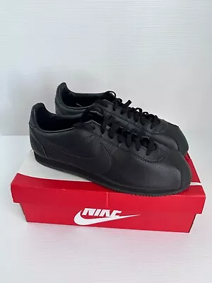 RARE NEW Nike Classic Cortez Leather 'Black Anthracite' 749571-002 Size US 15 • $450