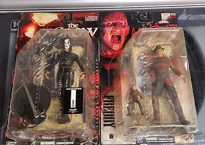 Movie Maniacs Lot Of 7 Figures Hellraiser/Psycho/The Crow/Fly/Texas Chainsaw  • $90