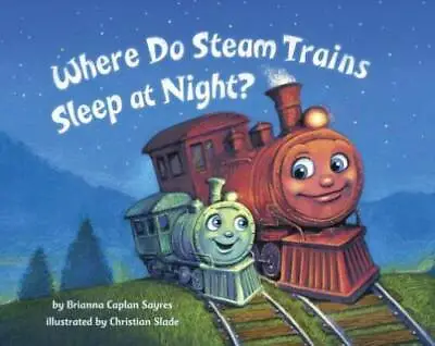 Where Do Steam Trains Sleep At Night? - Board Book - GOOD • $3.97