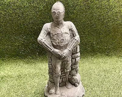 Tall C-3PO Star Wars Concrete Garden Sculpture Lawn Ornament Frost Protected • £29.99