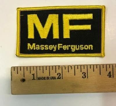 VINTAGE MASSEY FERGUSON TRACTOR MF FARM PATCH LOGO EMBLEM HAT COAT SHIRT 4  X 2  • $6