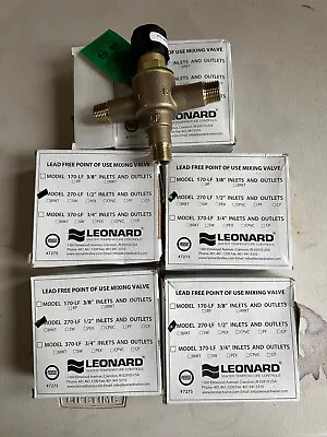 Lot Of 5 - Leonard Valve 270-Lf 1/2” Mixing ValveBrass0.5 To 8.5 Gpa • $169.99