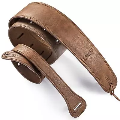 $26.99 • Buy LEKATO Acoustic Electric Classical Guitar Bass Strap 2.5  Wide Adjustable 51”