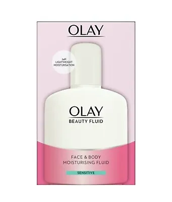 Olay Face & Body Moisturising Beauty Fluid For Sensitive Skin 200ml New & Boxed • £9.95