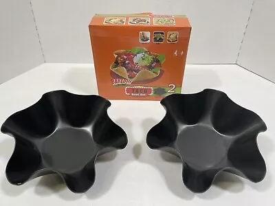 Taco Bowl Set 2 Non Stick Bowls Included Create Mexican Food Dips Salads Dessert • $5.99