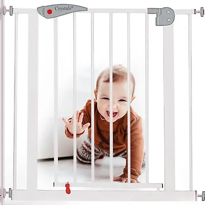 Baby Safety Gate Home Pet Dog Barrier Stair Safe Secure Doorway Guard 75 To 85cm • £21.85