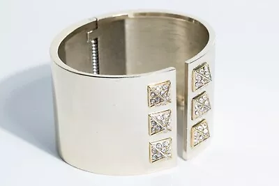 Victoria's Secret Scandalous Cuff Bracelet Pave Gold Tone Hinged Sexy Pyramid  • $11.99