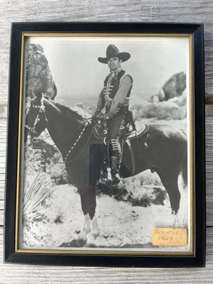 $5 • Buy 1929 Tom Mix American Film Actor Vintage Photo IS Glassed Framed 8x10 Inches !!