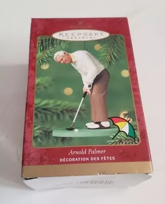 Arnold Palmer Golf Pro 2000 Hallmark Ornament Putting Golfing PGA - Free Ship • $14.79