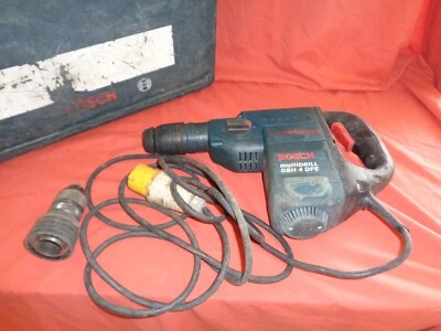 £79.99 • Buy Bosch GBH 4 DFE SDS Hammer Concrete Breaker Drill  110v + Case 2 Chucks
